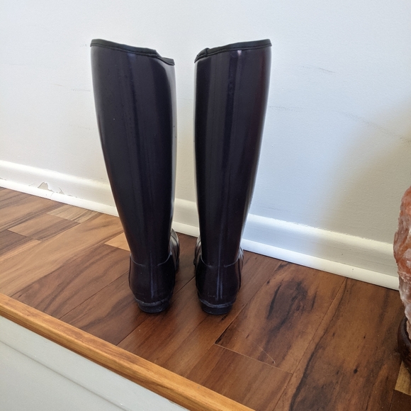 Hunter Style Tall Boots Dark Purple - Picture 3 of 8